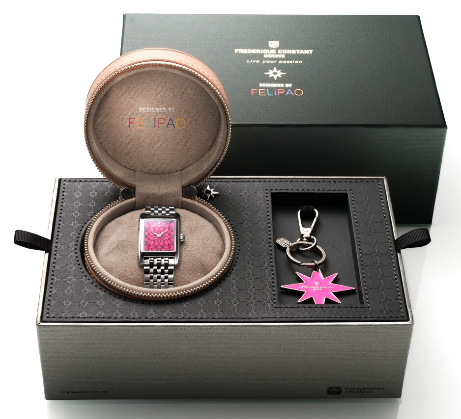 Frederique Constant Classics Carrée Blush Edition by Felipao FC-200PI2C6B