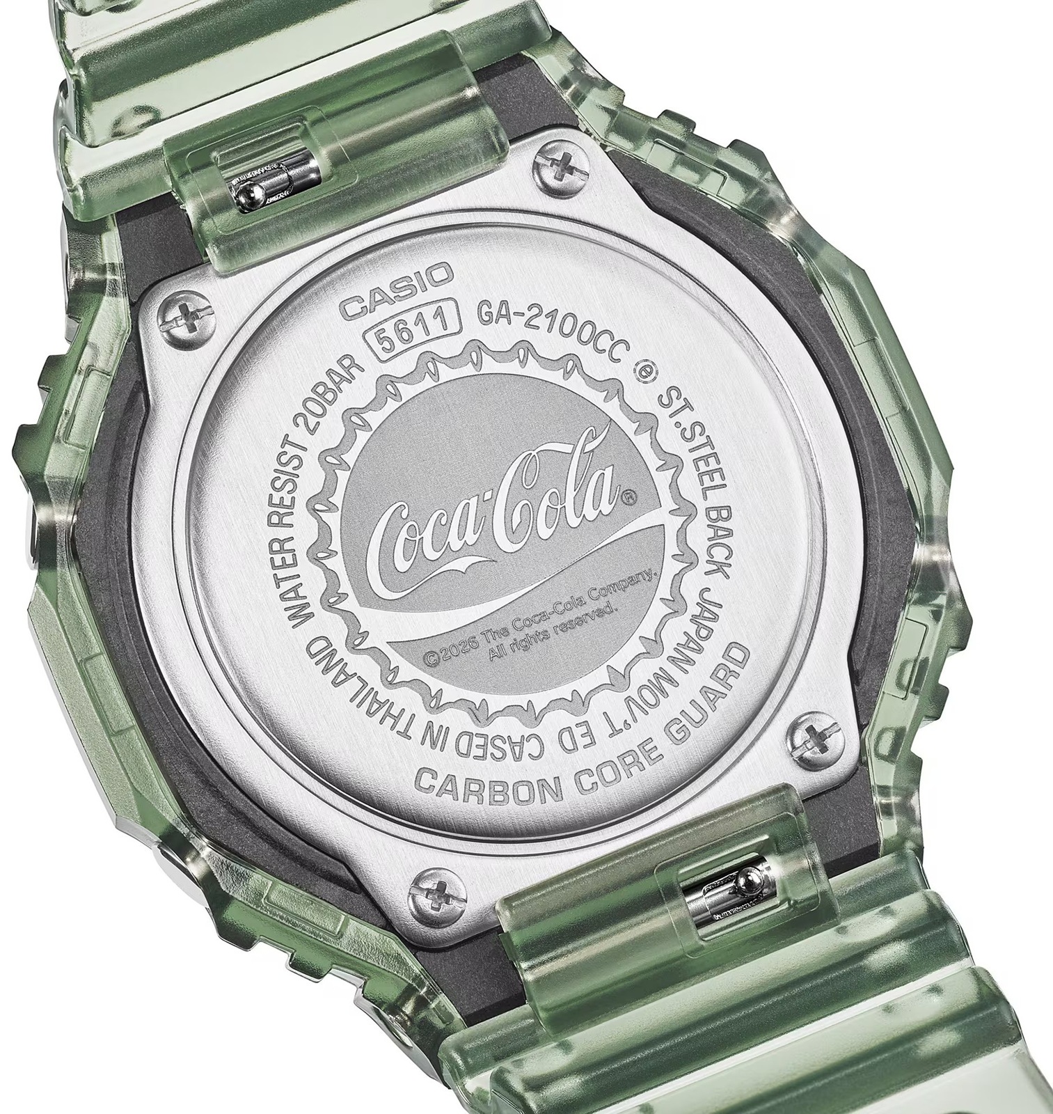 Casio G-Shock Carbon Core Guard x Coca-Cola® Collaboration GA-2100CC-3AER