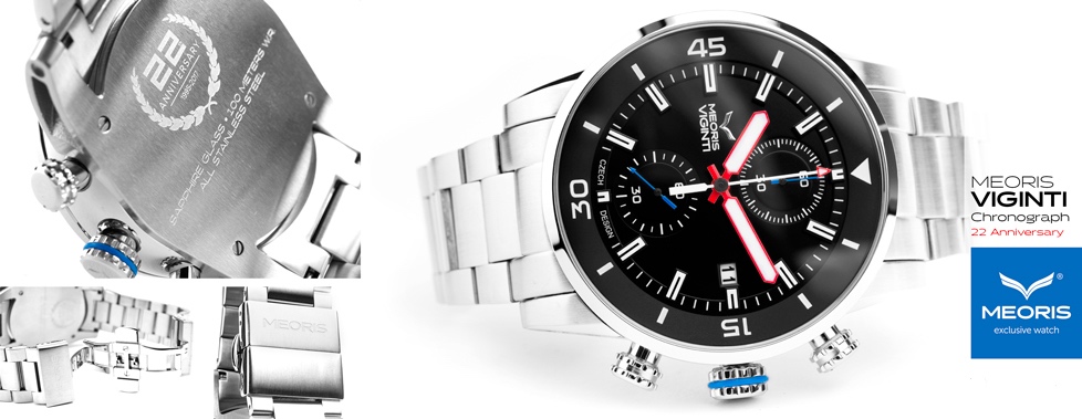 Meoris VIGINTI SS CHRONOGRAF 22TH ANNIVERSARY