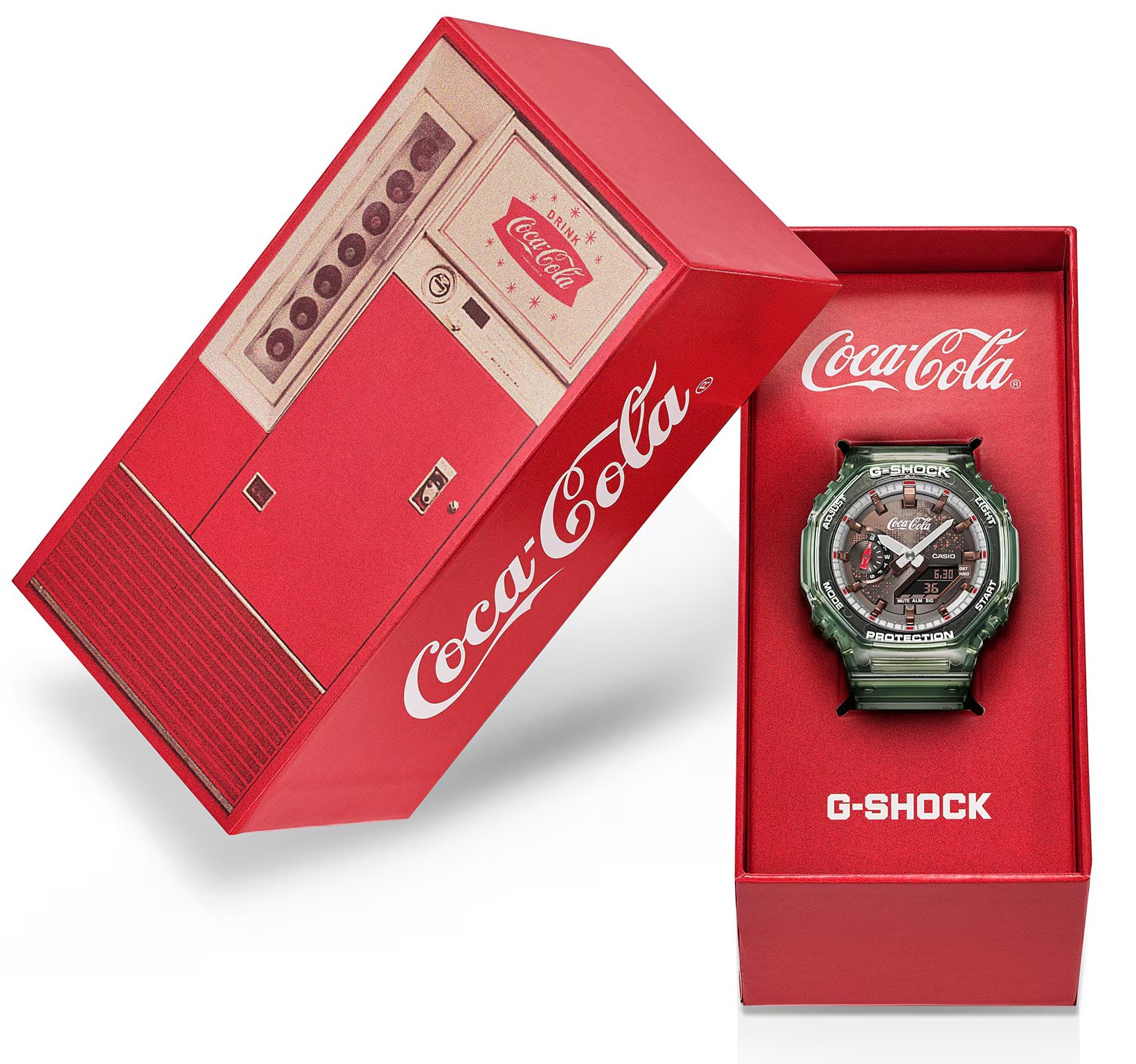 Casio G-Shock Carbon Core Guard x Coca-Cola® Collaboration GA-2100CC-3AER