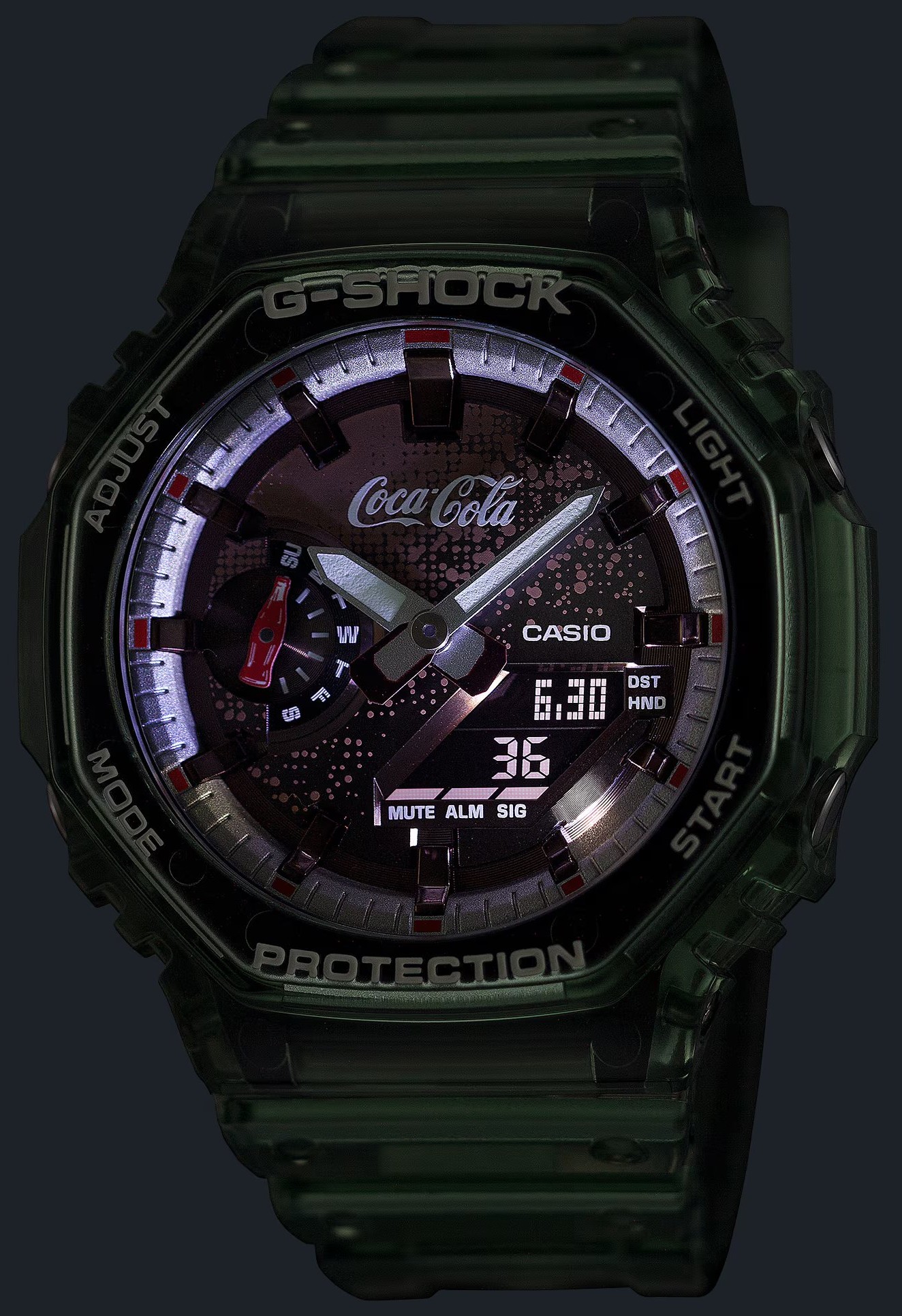 Casio G-Shock Carbon Core Guard x Coca-Cola® Collaboration GA-2100CC-3AER