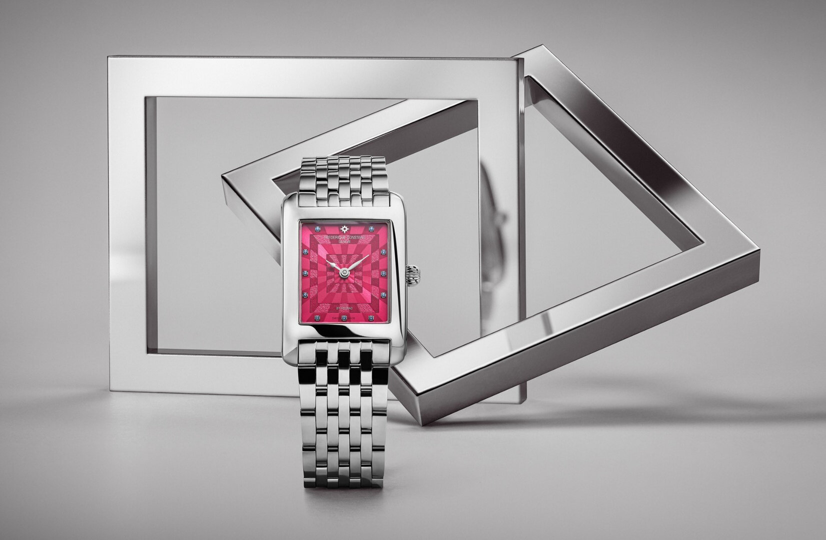 Frederique Constant Classics Carrée Blush Edition by Felipao FC-200PI2C6B