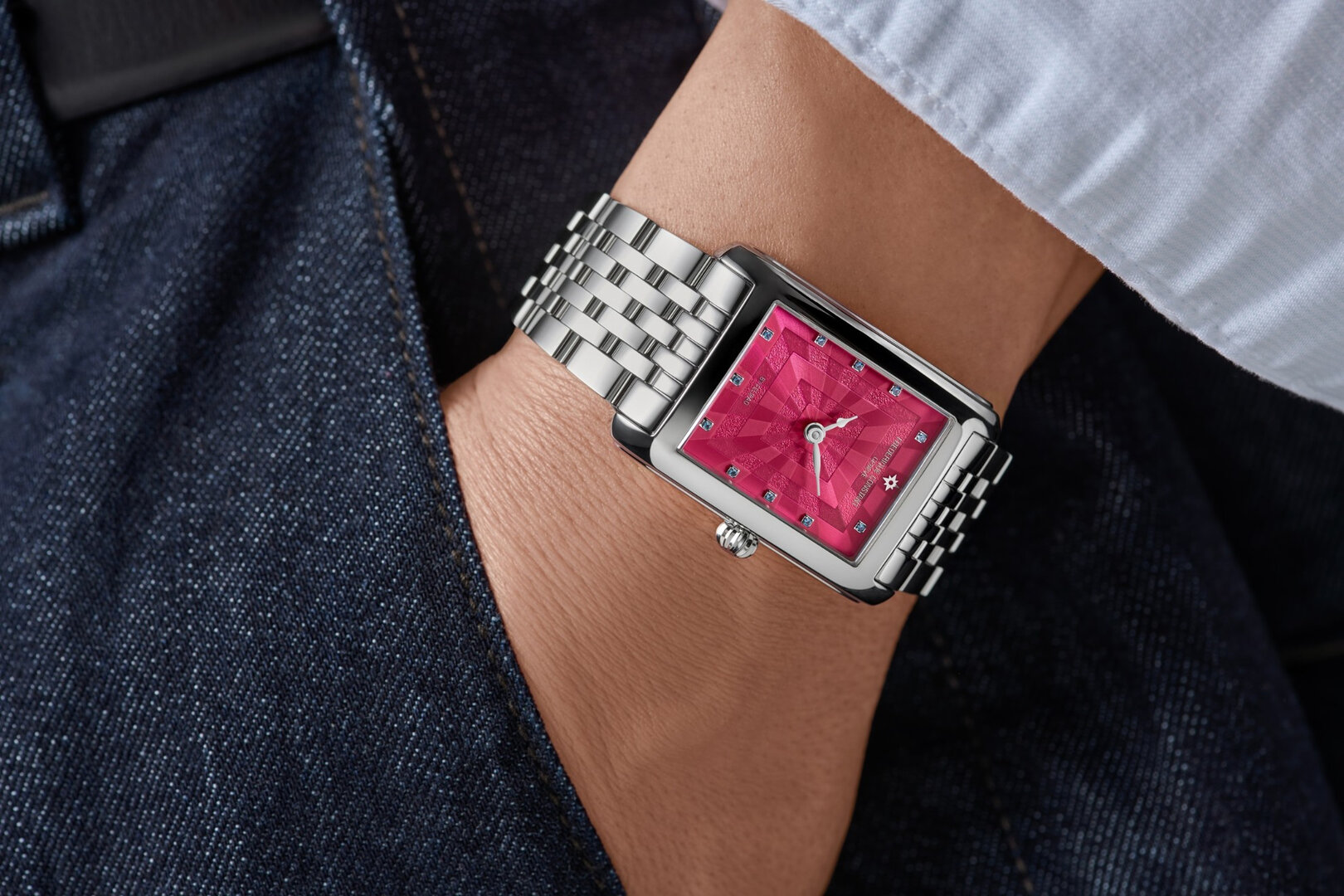 Frederique Constant Classics Carrée Blush Edition by Felipao FC-200PI2C6B